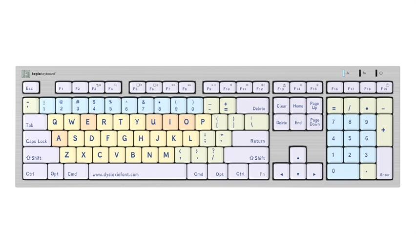 Dyslexie<br>ALBA Slimline Keyboard – Mac<br>